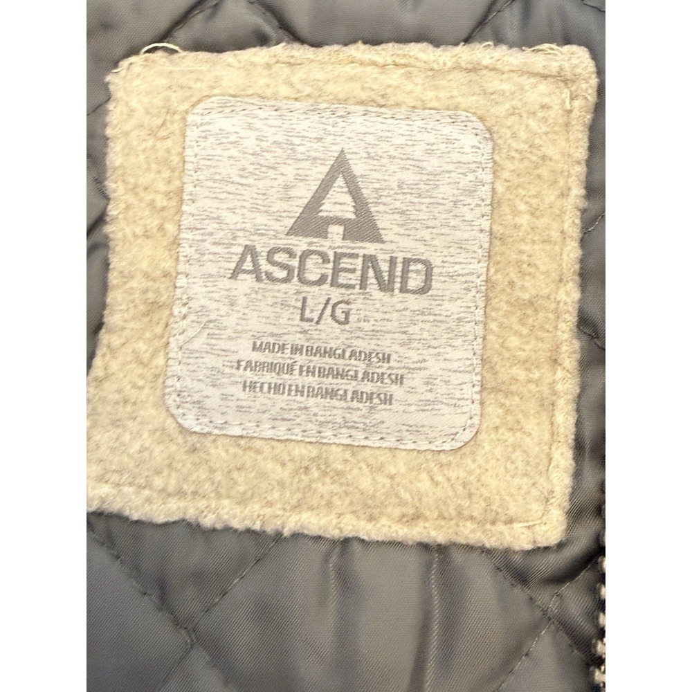 Ascend Hiking Fishing Gray Fleece Sleeveless Mens L Vest Pockets Full Zip - Picture 6 of 8